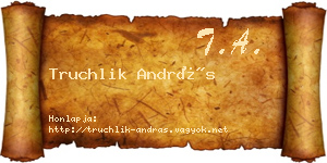 Truchlik András névjegykártya
