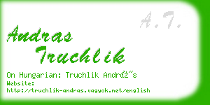 andras truchlik business card